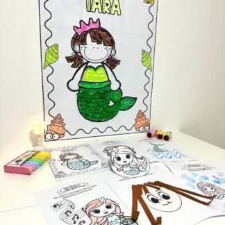 Kit de Cartaz colaborativo e atividades de Artes tema Iara- Folclore.