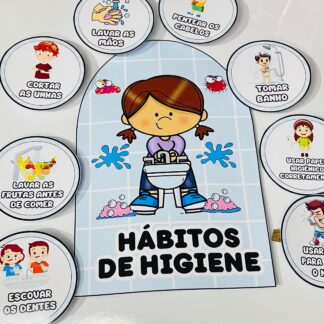 LUVA PARA TRABALHAR OS HÁBITOS DE HIGIENE!