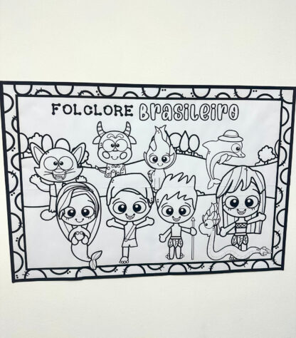 Painel colorir folclore - Imagem 2