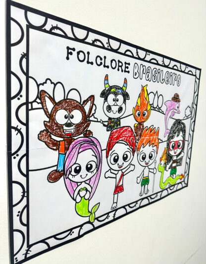 Painel colorir folclore - Imagem 3