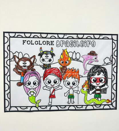 Painel colorir folclore - Imagem 4