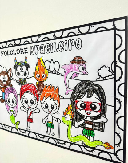Painel colorir folclore - Imagem 5
