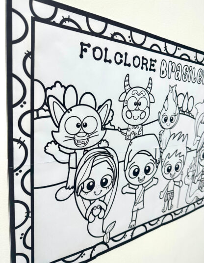 Painel colorir folclore - Imagem 8