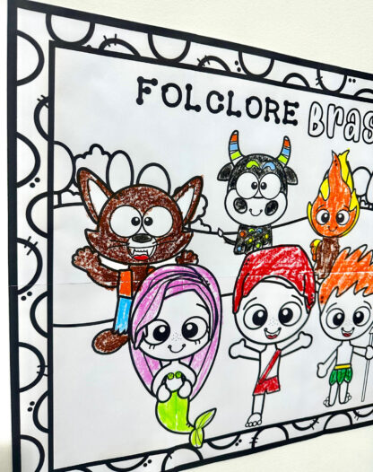 Painel colorir folclore - Imagem 9