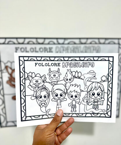 Painel colorir folclore - Imagem 11