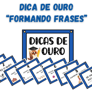 Dicas de ouro- Formando de frases