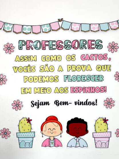 PAINEL DE BEM-VINDOS PROFESSORES