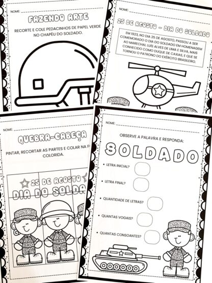  Atividades - Dia do Soldado  - Imagem 2