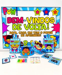 Kit Volta às Aulas Super-Heróis