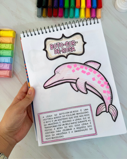 Arquivo com 5 modelos de Atividades de Artes tema Folclore Brasileiro. - Imagem 7
