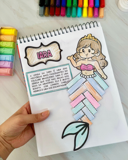 Arquivo com 5 modelos de Atividades de Artes tema Folclore Brasileiro. - Imagem 8