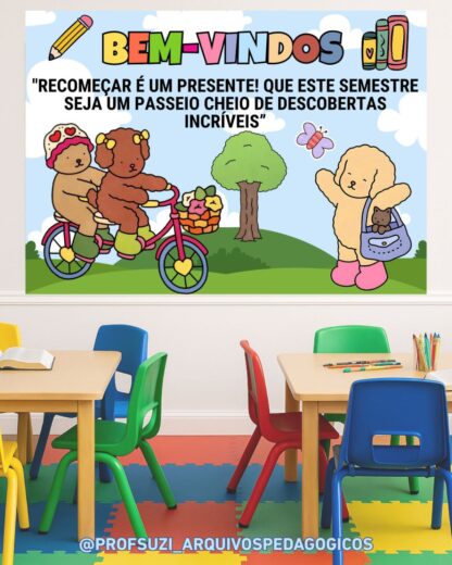 PAINEL VOLTA ÀS AULAS BOBBIE GOODS