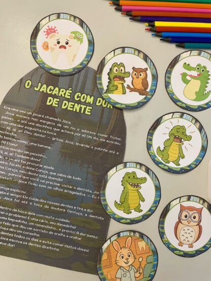 História na luva: O Jacaré com dor de dente. - Imagem 3
