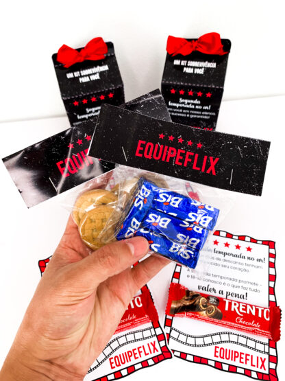 Pack de lembrancinhas no tema Equipeflix - Imagem 5