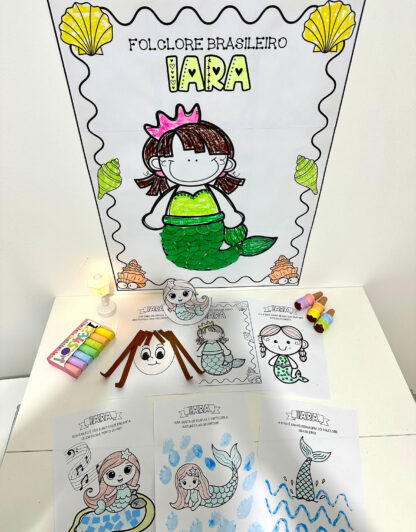 Kit cartaz colaborativo-folclore Iara