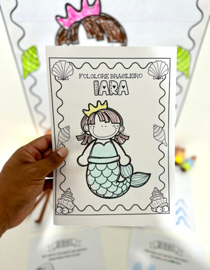 Kit cartaz colaborativo-folclore Iara - Imagem 8