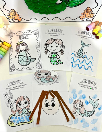 Kit cartaz colaborativo-folclore Iara - Imagem 11