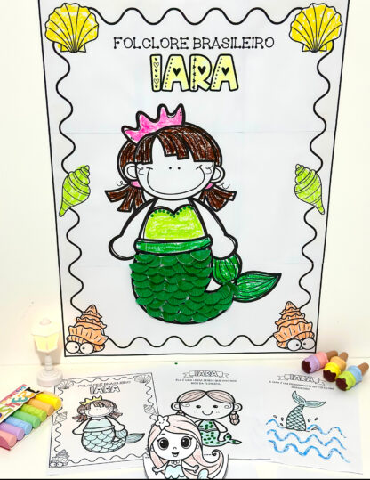 Kit cartaz colaborativo-folclore Iara - Imagem 12