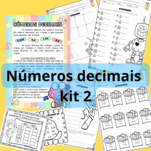 atividades números decimais kit 2