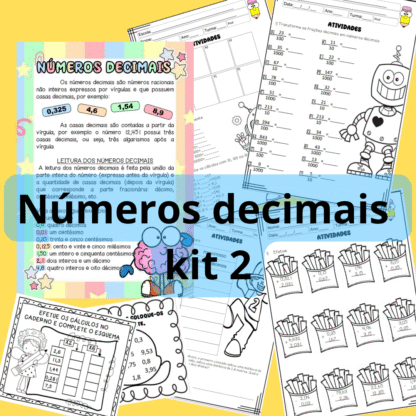 atividades números decimais kit 2