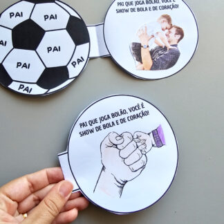 Cartao dia dos pais, papai joga bolão