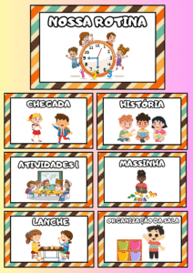 Quadro de Rotina Educação Infantil