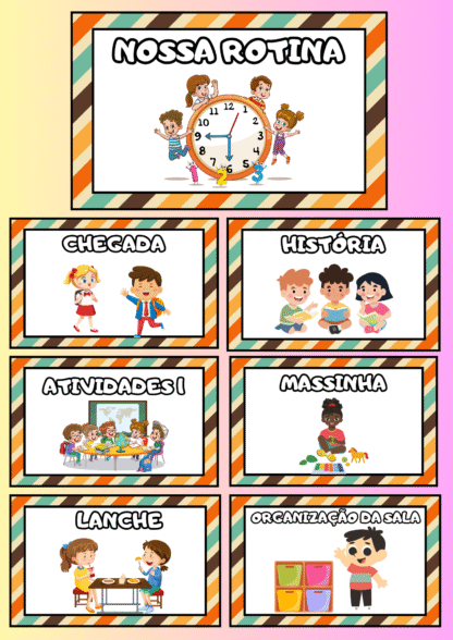 Quadro de Rotina Educação Infantil