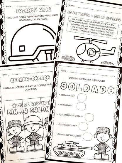 ATIVIDADES PARA TRABALHAR O DIA DO SOLDADO - Imagem 6