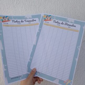 Registro de Notas do Trimestre ou Bimestre