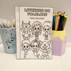 Livrinho do Folclore para Colorir