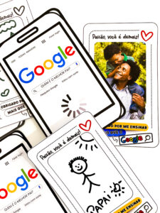 Cartão Dia dos Pais tema Google.