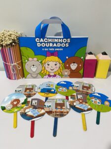 Sacola Cachinhos Dourados e os Três Ursos