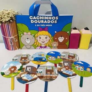 Sacola Cachinhos Dourados e os Três Ursos