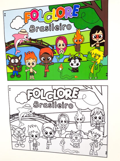 Painel Folclore Colorida e Versão Atividade Coletiva - Imagem 4