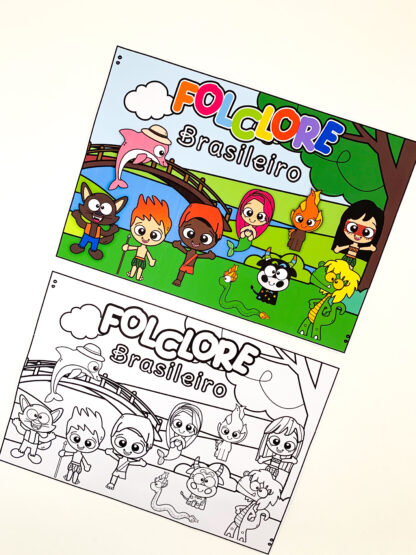 Painel Folclore Colorida e Versão Atividade Coletiva - Imagem 5