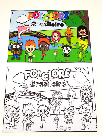 Painel Folclore Colorida e Versão Atividade Coletiva - Imagem 6