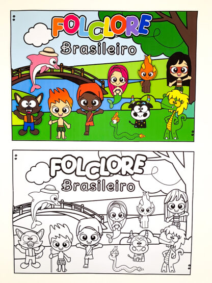 Painel Folclore Colorida e Versão Atividade Coletiva - Imagem 7