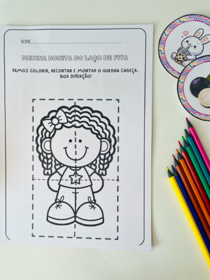 Kit Luva de História + Atividades: Menina Bonita do Laço de Fita - Imagem 12
