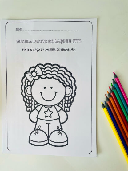 Kit Luva de História + Atividades: Menina Bonita do Laço de Fita - Imagem 11