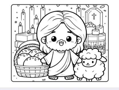 Livro de colorir “Colorindo com Jesus” - Imagem 2