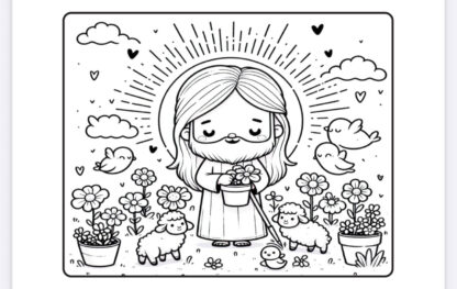 Livro de colorir “Colorindo com Jesus” - Imagem 4