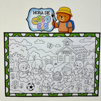 Painel para Pintura Coletiva – Volta às Aulas