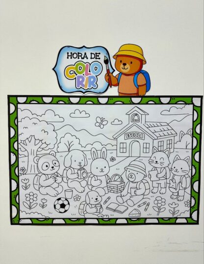 Painel para Pintura Coletiva – Volta às Aulas