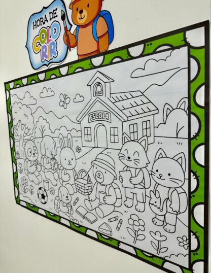 Painel para Pintura Coletiva – Volta às Aulas - Imagem 10