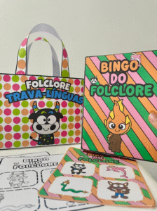 KIT FOLCLORE – Bingo e Trava-Línguas – Brincar, Aprender e Celebrar a Cultura Brasileira!