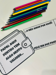 Lembrancinha Dia dos Pais – Flipbook Carteira – Um Tesouro de Amor para o Papai!