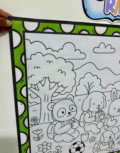 Painel para colorir Volta as aulas BOBBIE - Imagem 3