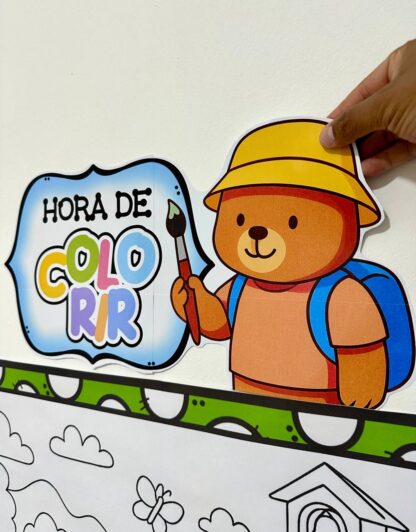 Painel para colorir Volta as aulas BOBBIE - Imagem 4