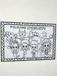 PAINEL DO FOLCLORE PARA COLORIR