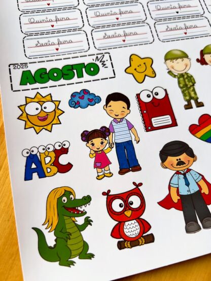 ADESIVOS PARA PLANO DE AULA AGOSTO/25